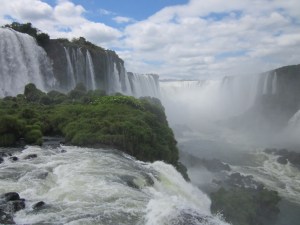 The falls at Iguazu- from the Brazil side.